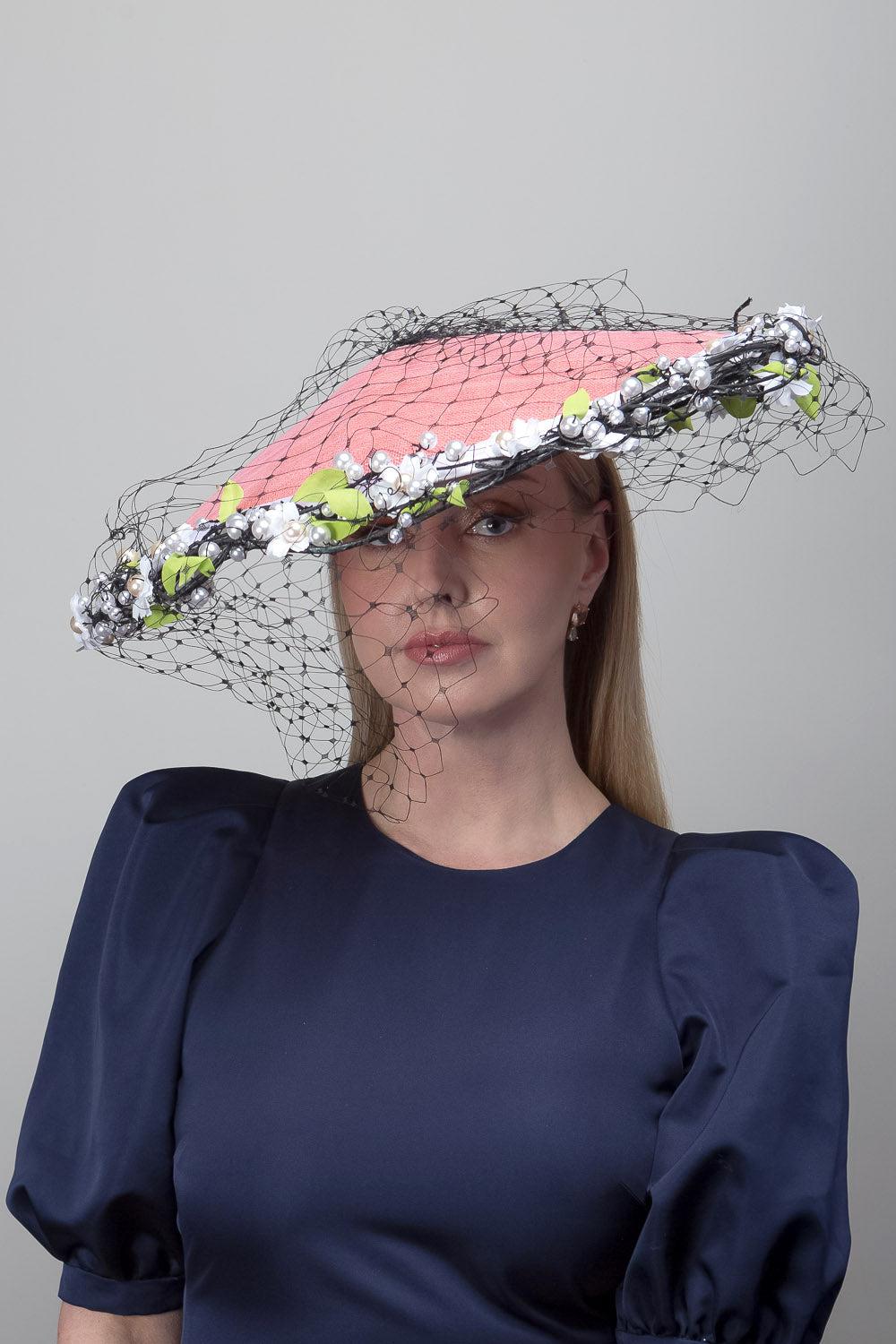 Apricot Wire Edge Dior Brim