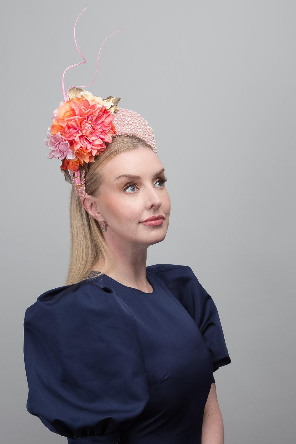 Pastel Orange Halo Crown