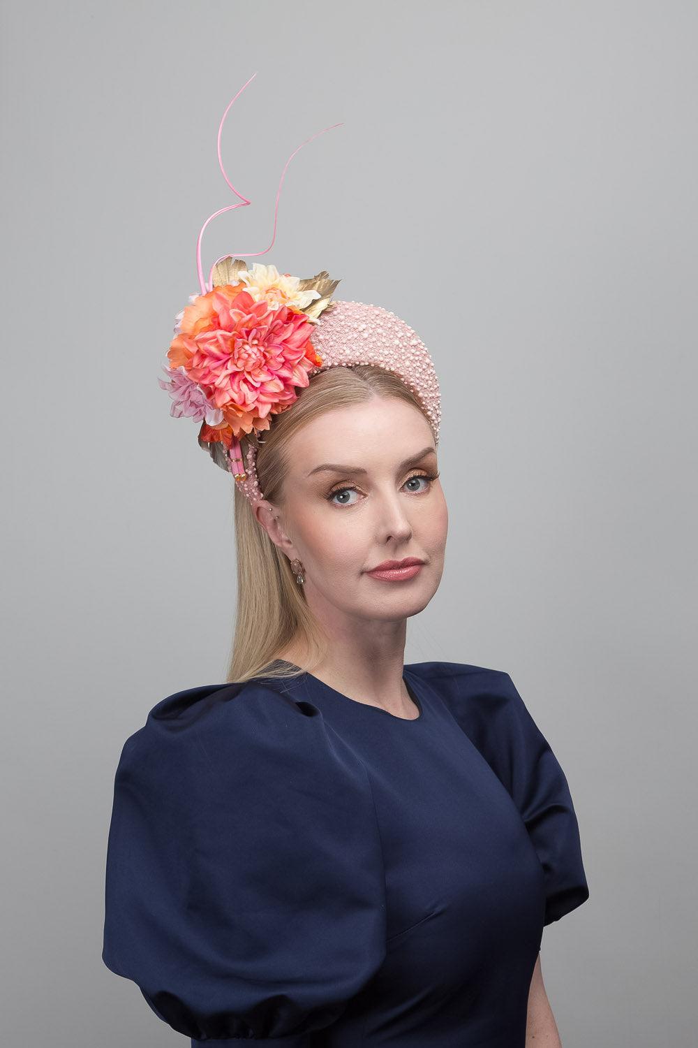 Pastel Orange Halo Crown