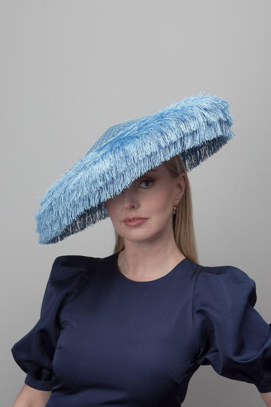 Blue Fringe Large Dior Brim