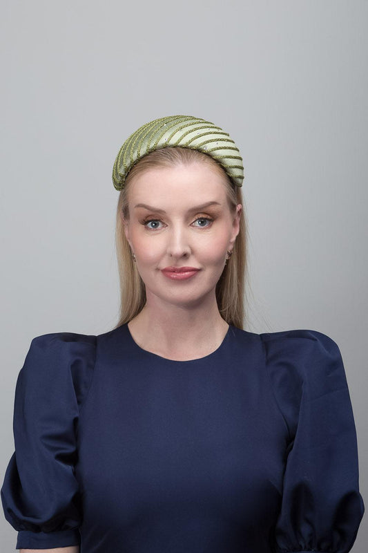 Green Vintage Silk Headband