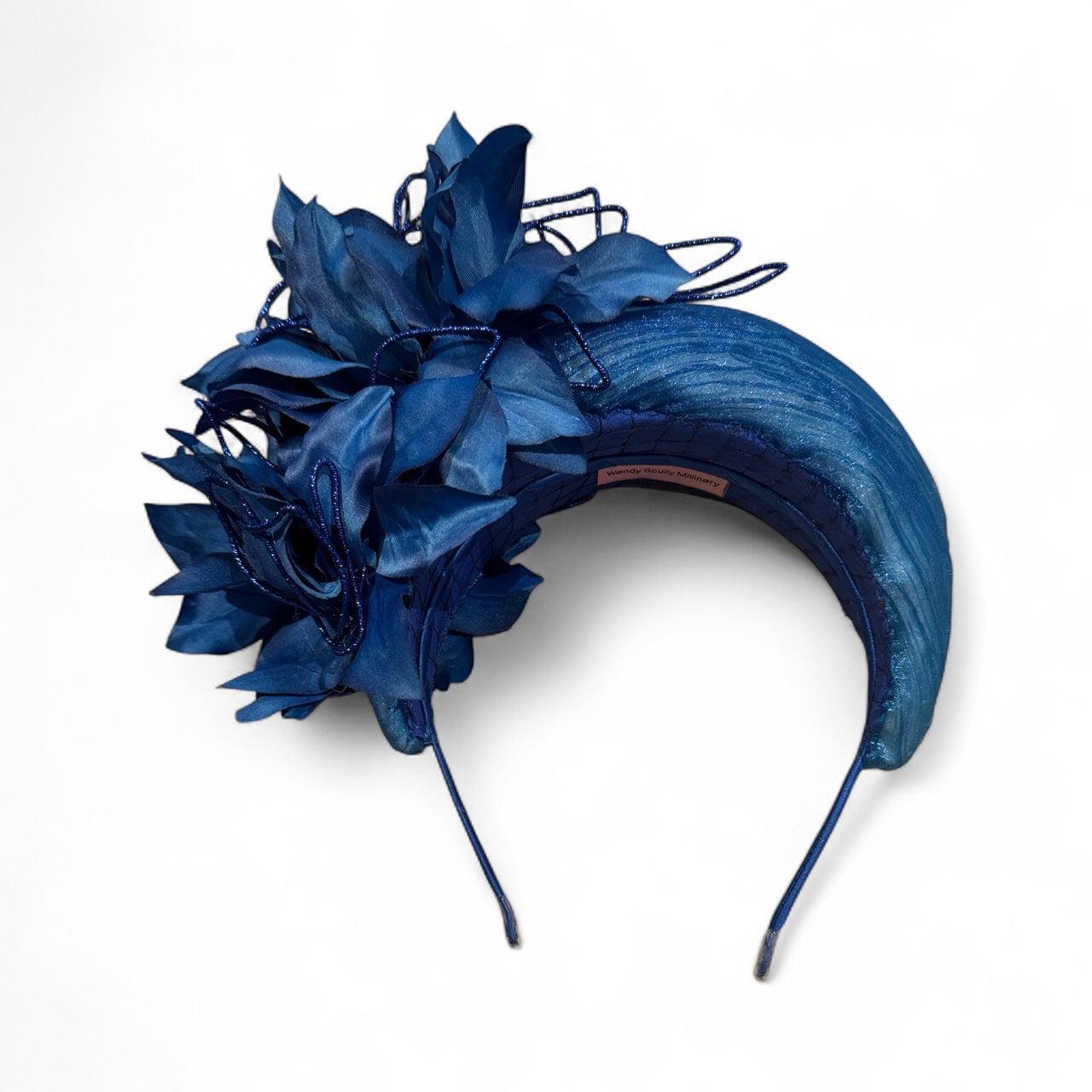 Blue Flower Headband Crown