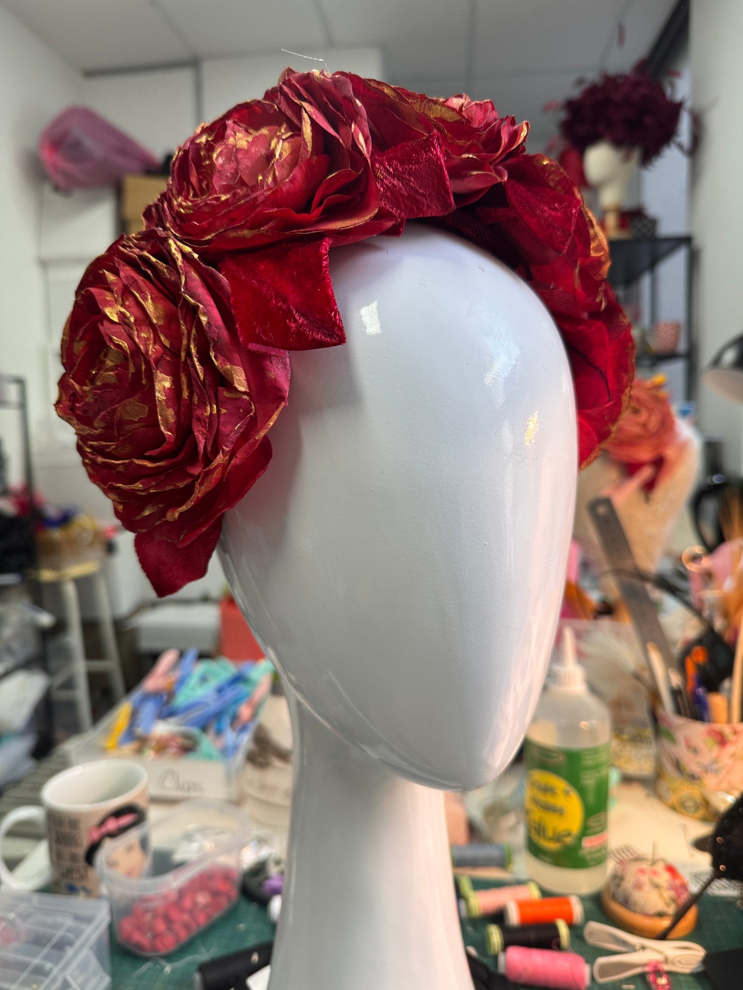 Red Flower Bandeau