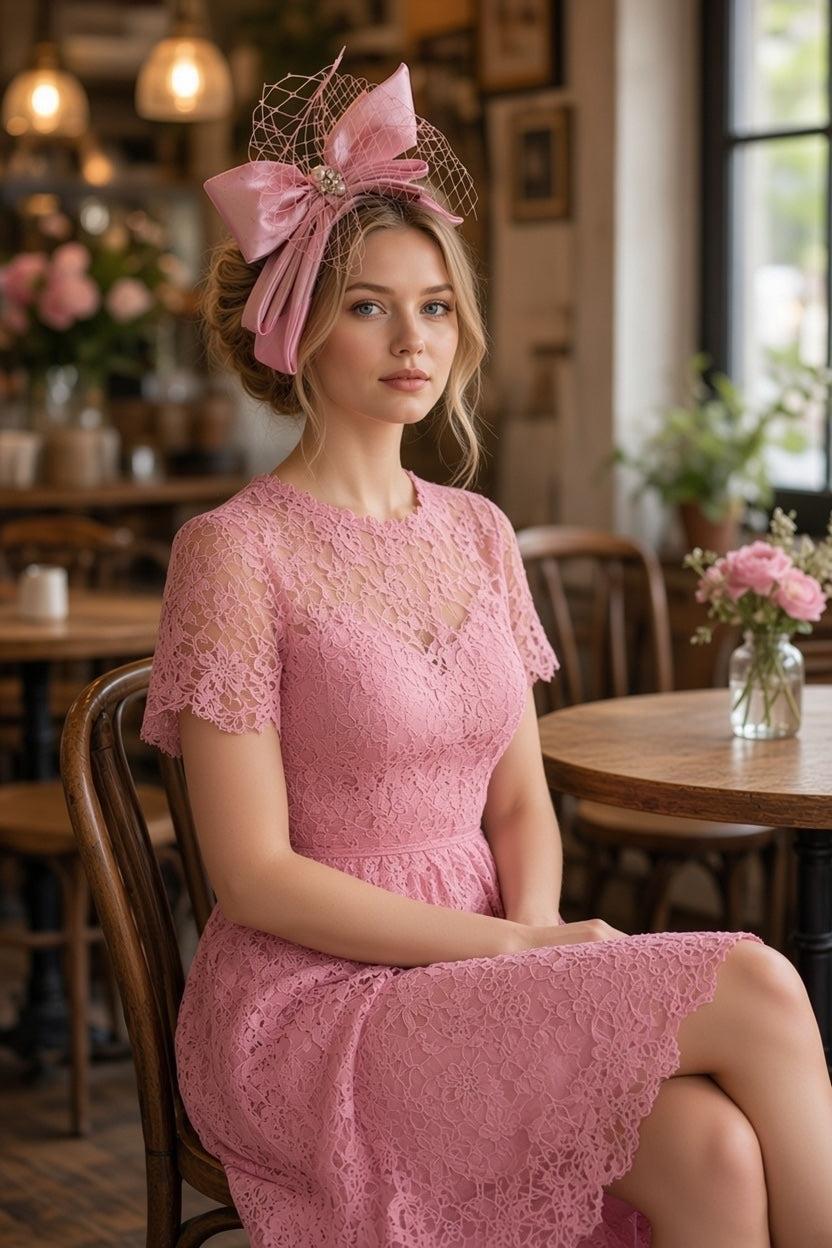 Pink Ombré Silk Bow
