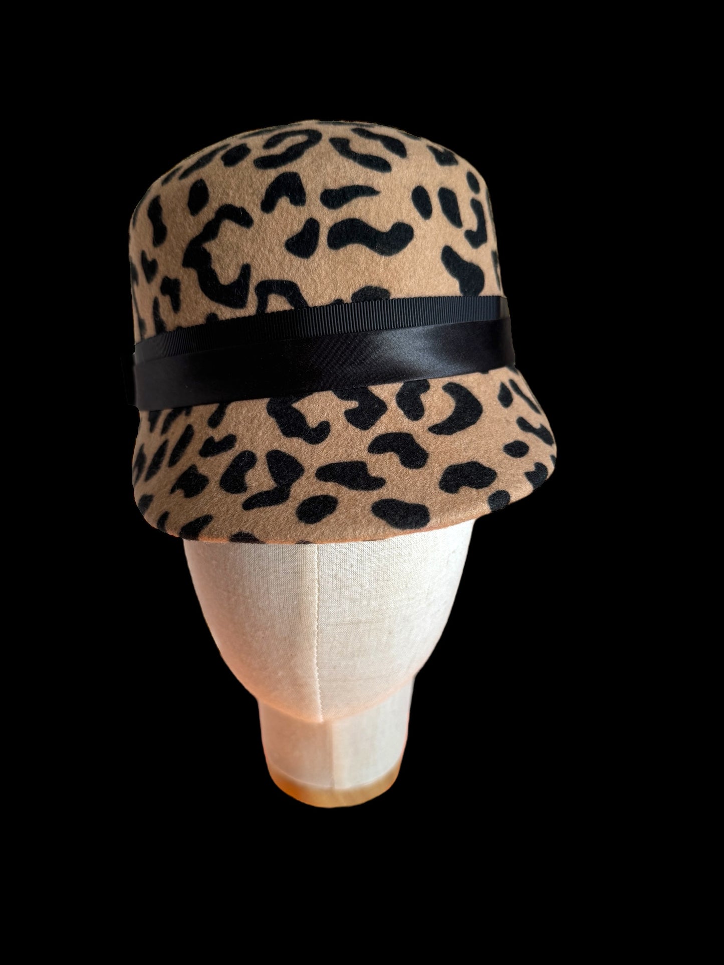 Animal Print Felt Cap