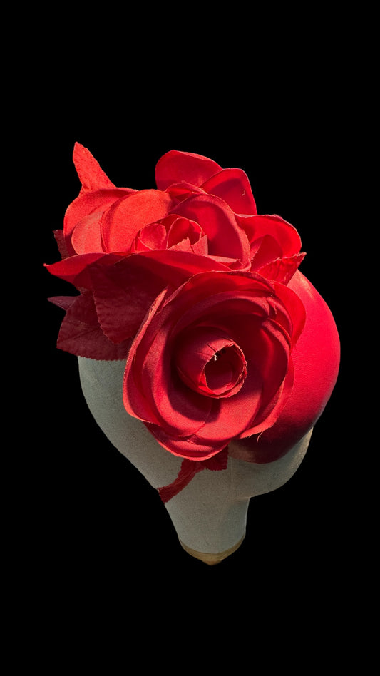 Rosebud Vintage Leather Button Hat