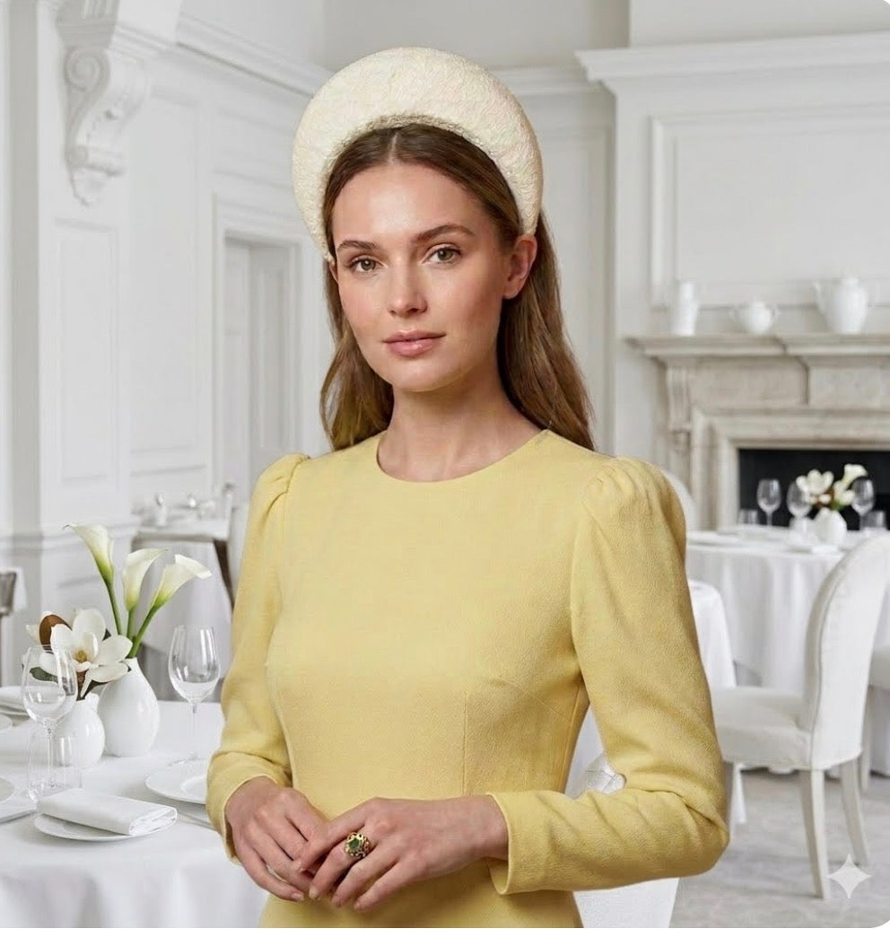 Lemon Fabric Crown