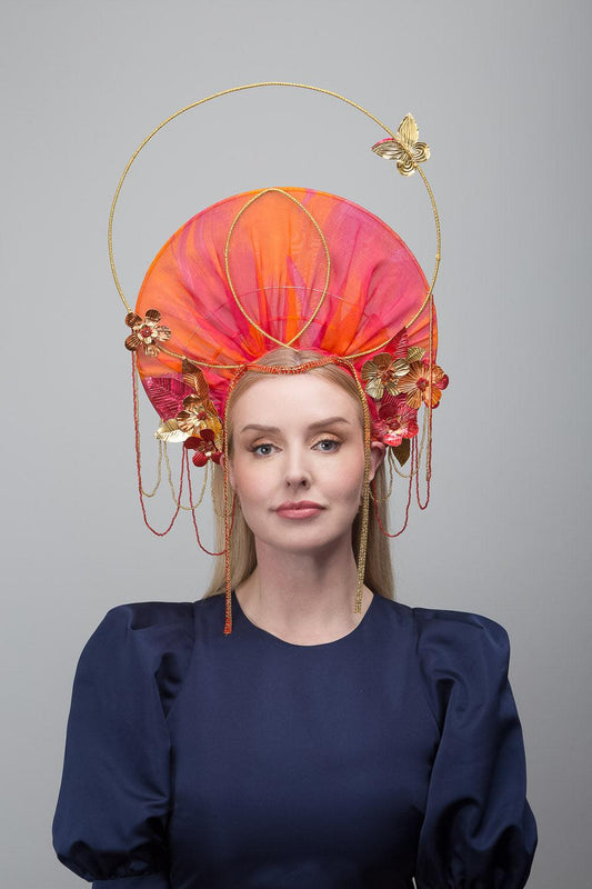 Orange Gold Silk Halo