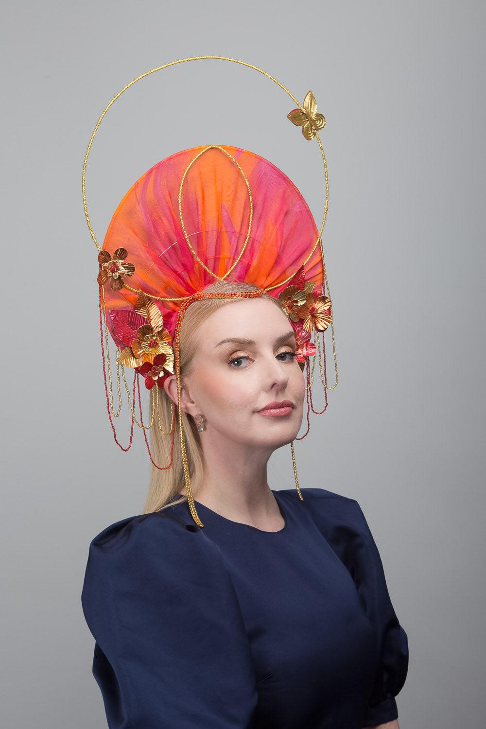 Orange Gold Silk Halo