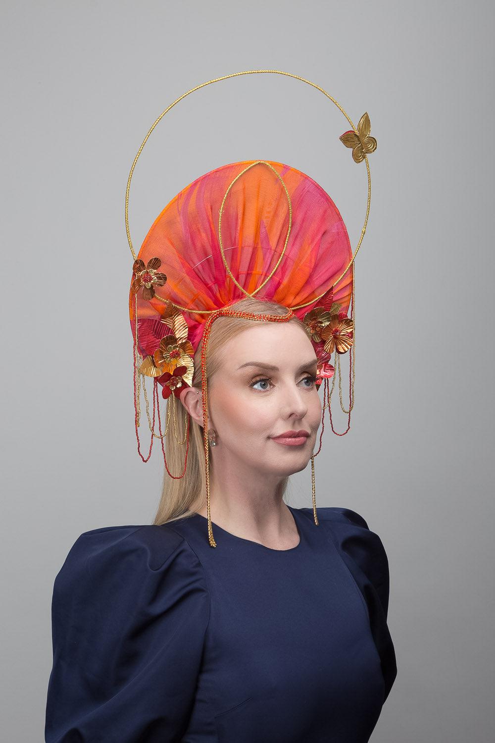 Orange Gold Silk Halo