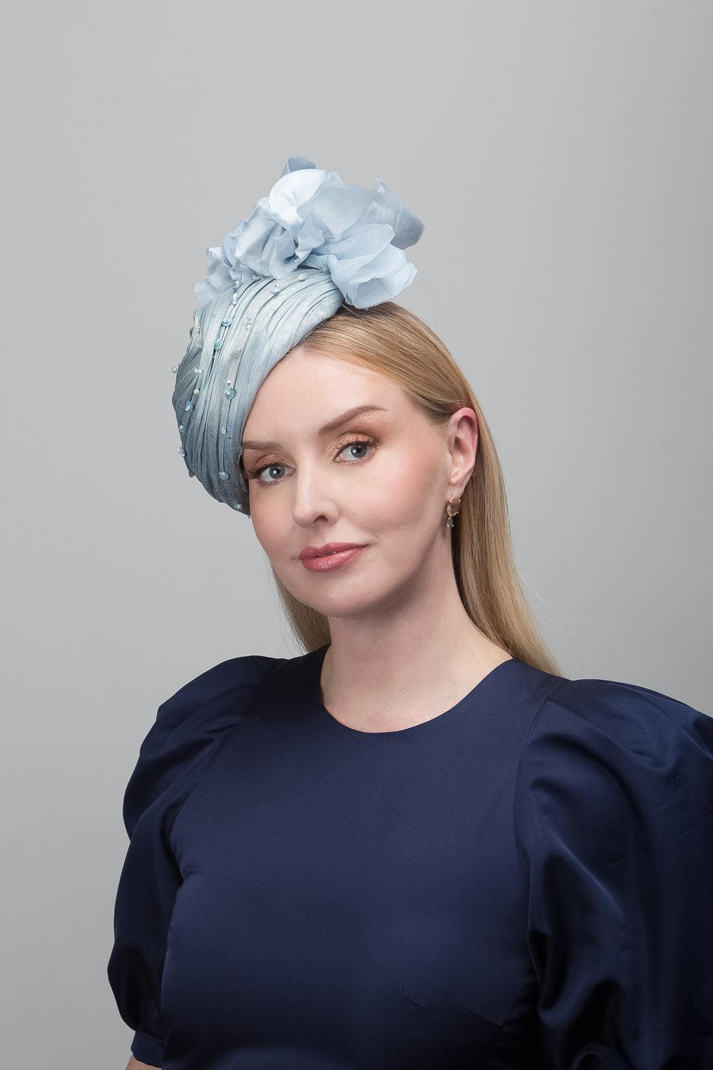 Pastel Blue Swirl Hat