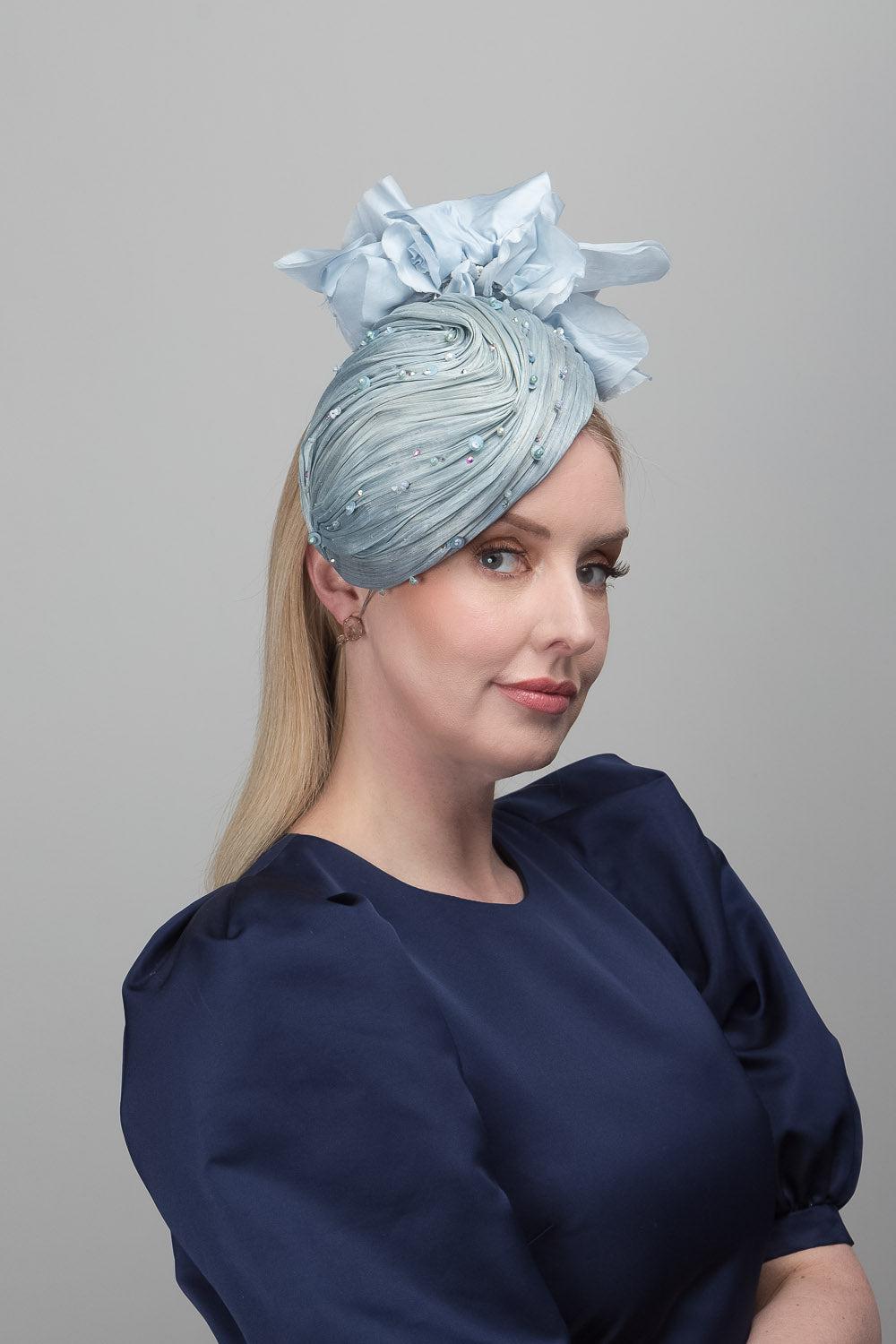 Pastel Blue Swirl Hat