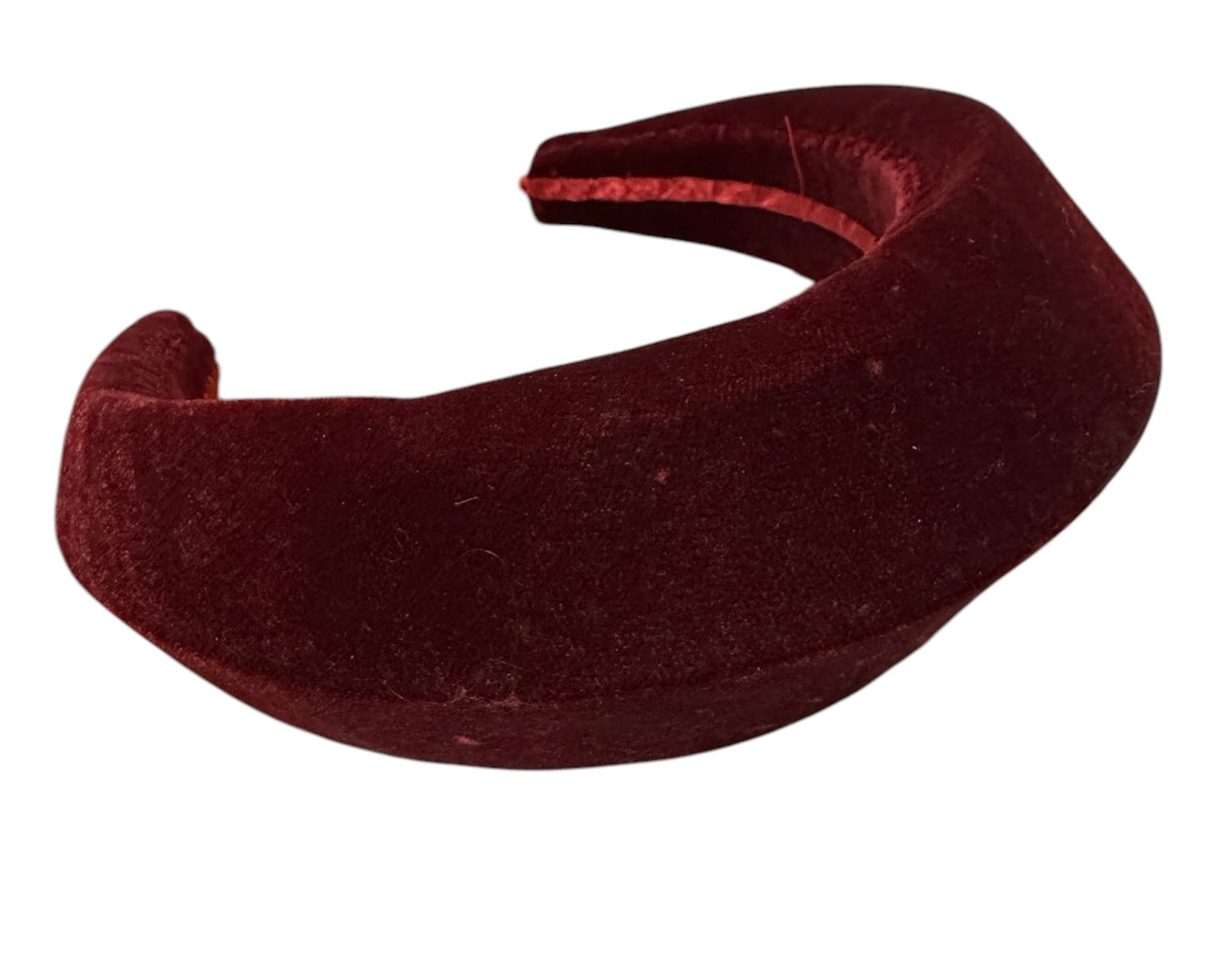 Burgundy Velvet Halo Crown