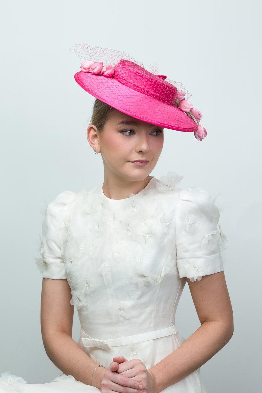 Bright Pink Brimmed Hat