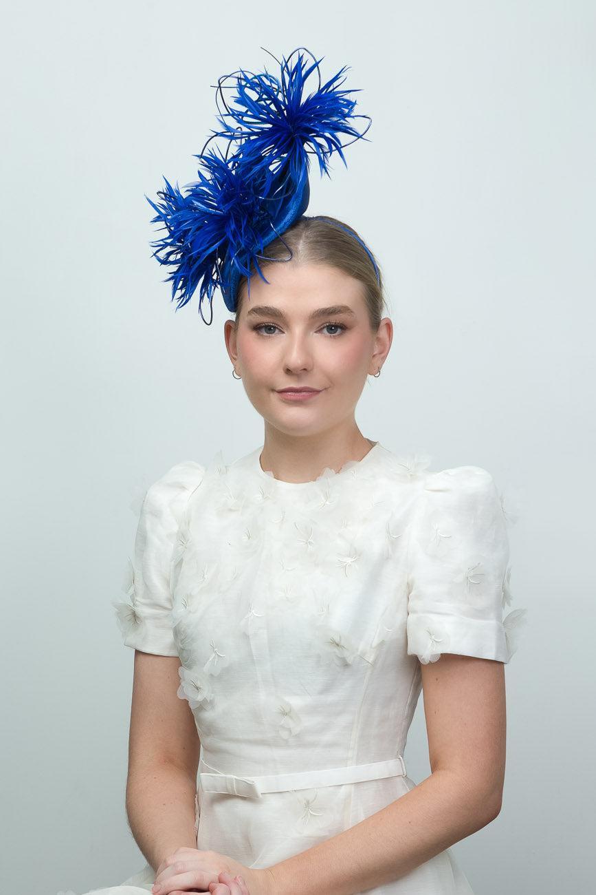 Cobalt Blue Fascinator Headpiece