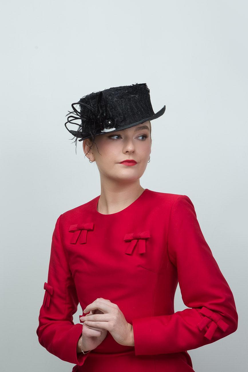 Black Mini Top Hat