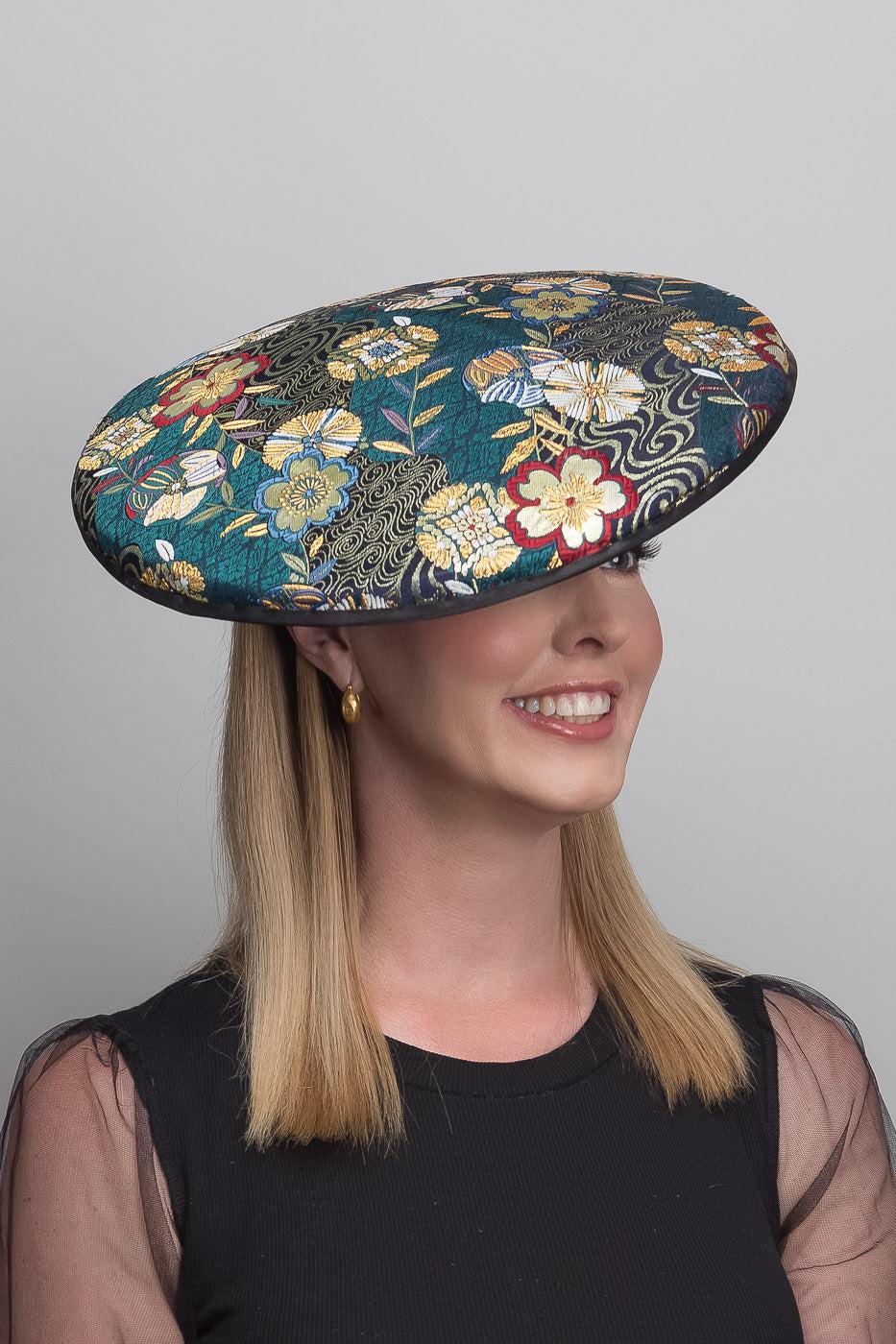 Green Brocade Dior Brim
