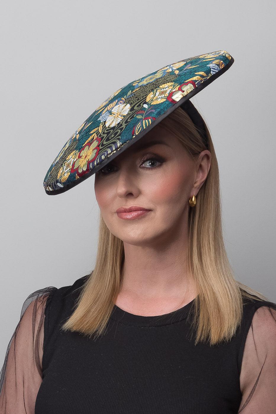 Green Brocade Dior Brim