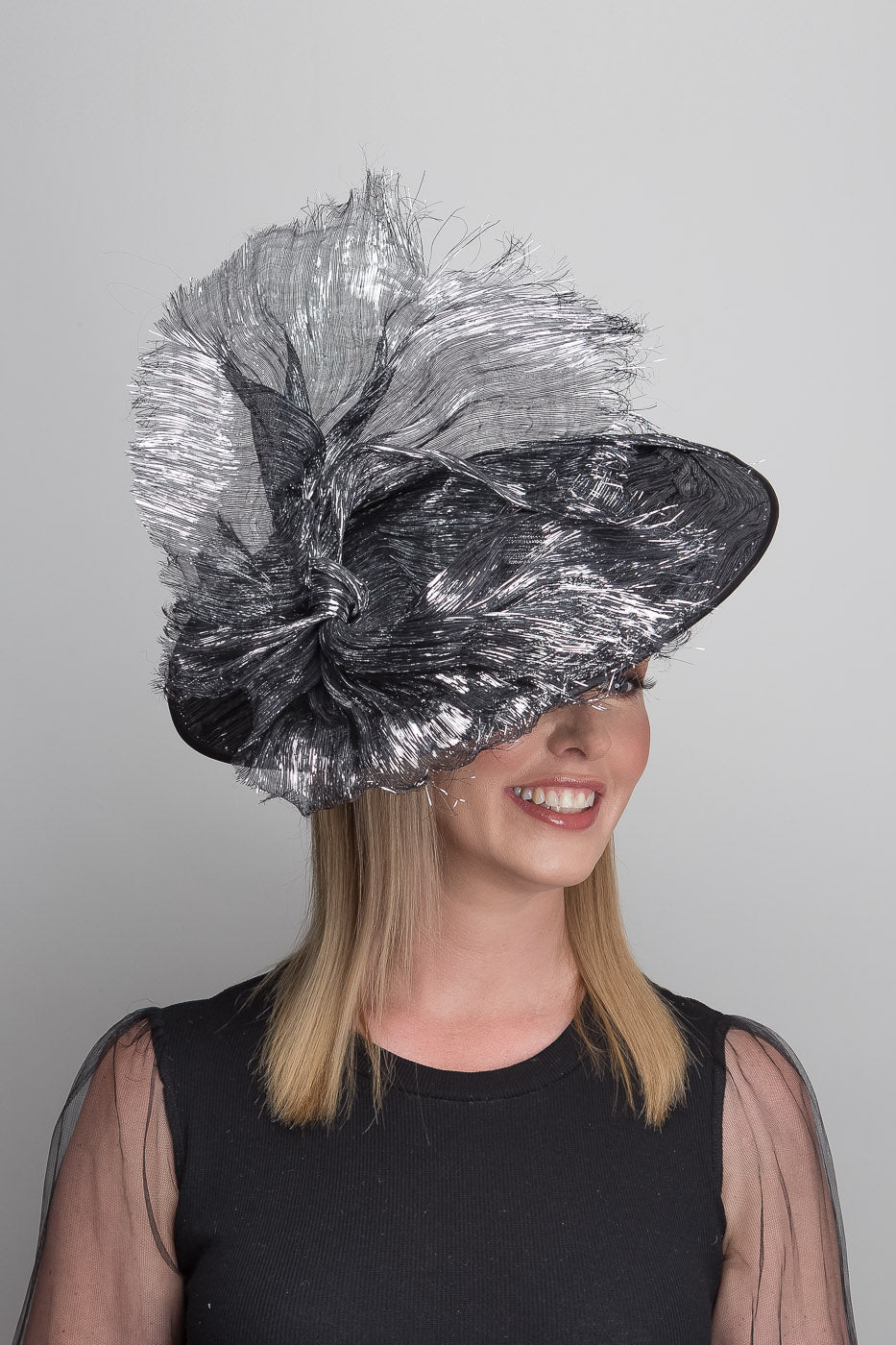 Silver Black Dior Brim