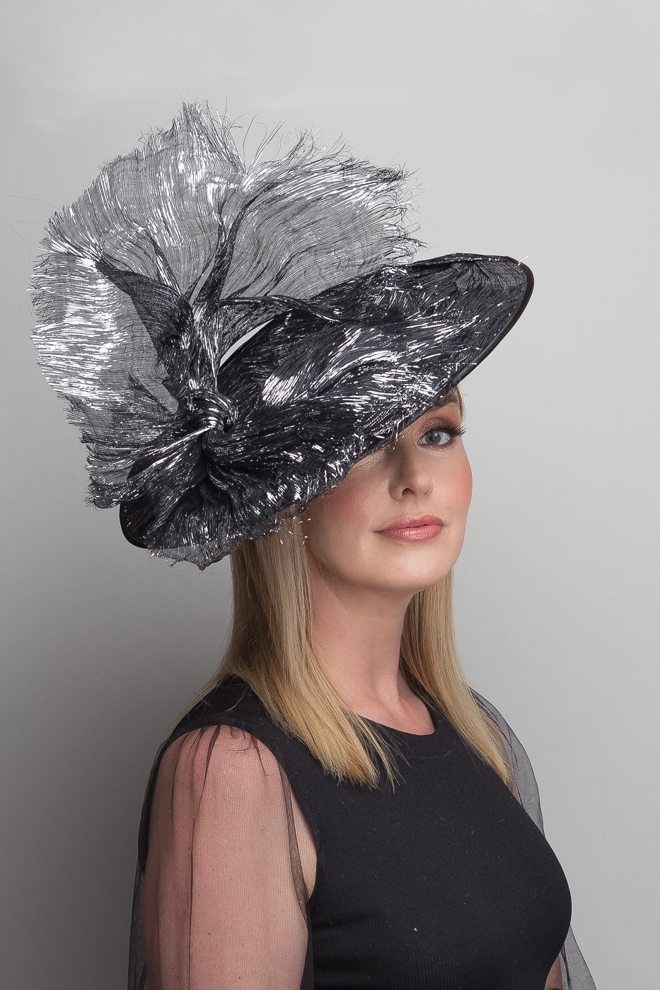 Silver Black Dior Brim