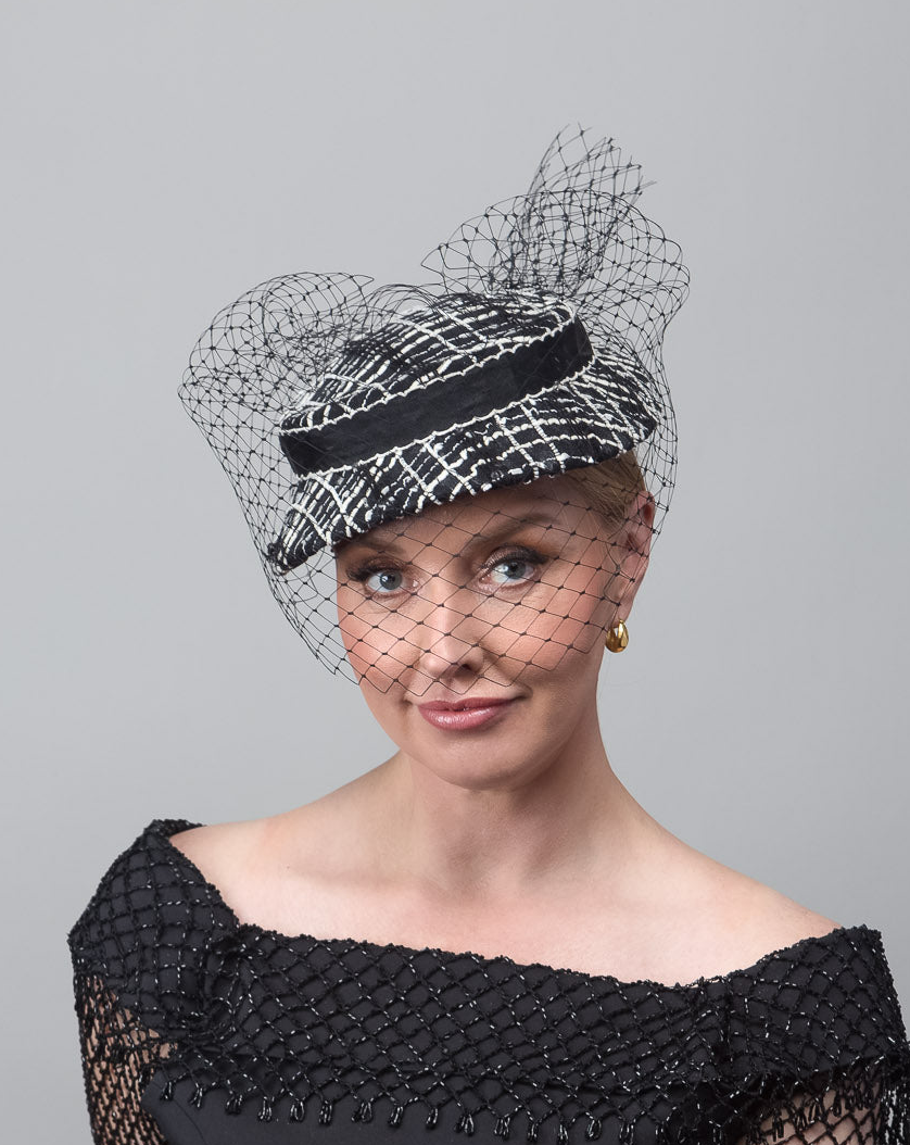 Black White Vintage Hat
