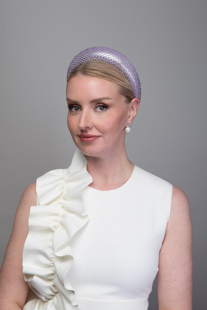 Lavender Mesh Bling Headband