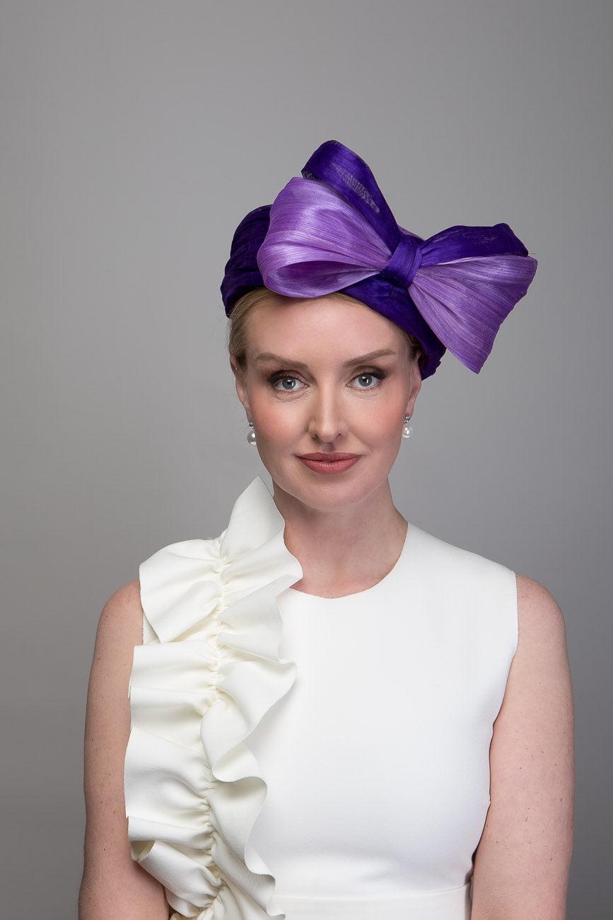 Purple Pillbox Hat