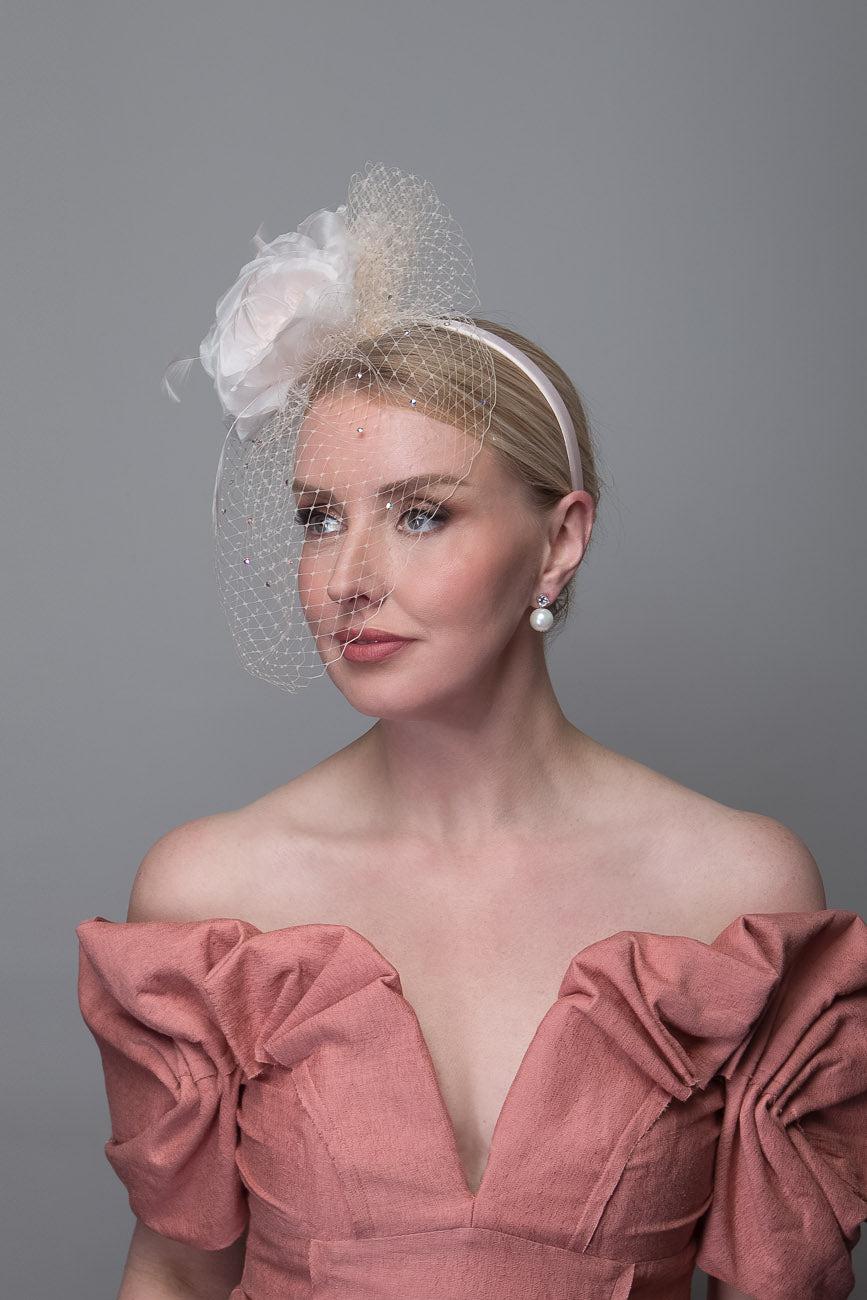 Pink Silk Flower Headband