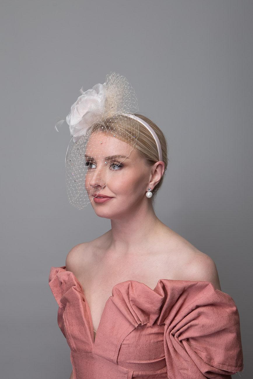 Pink Silk Flower Headband
