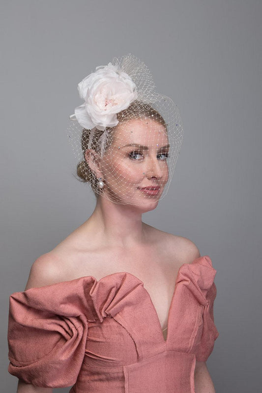 Pink Silk Flower Headband