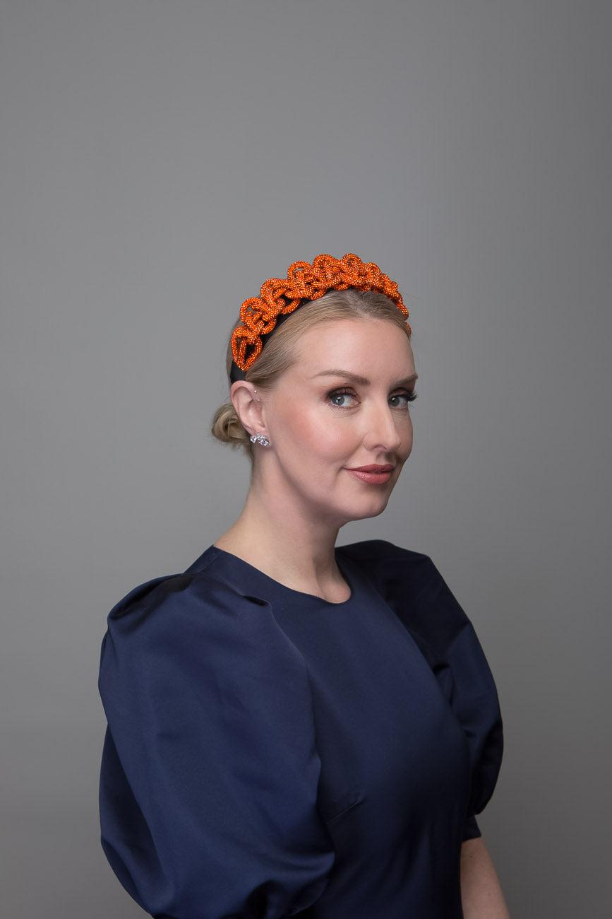 Wide Braided Bling Headband