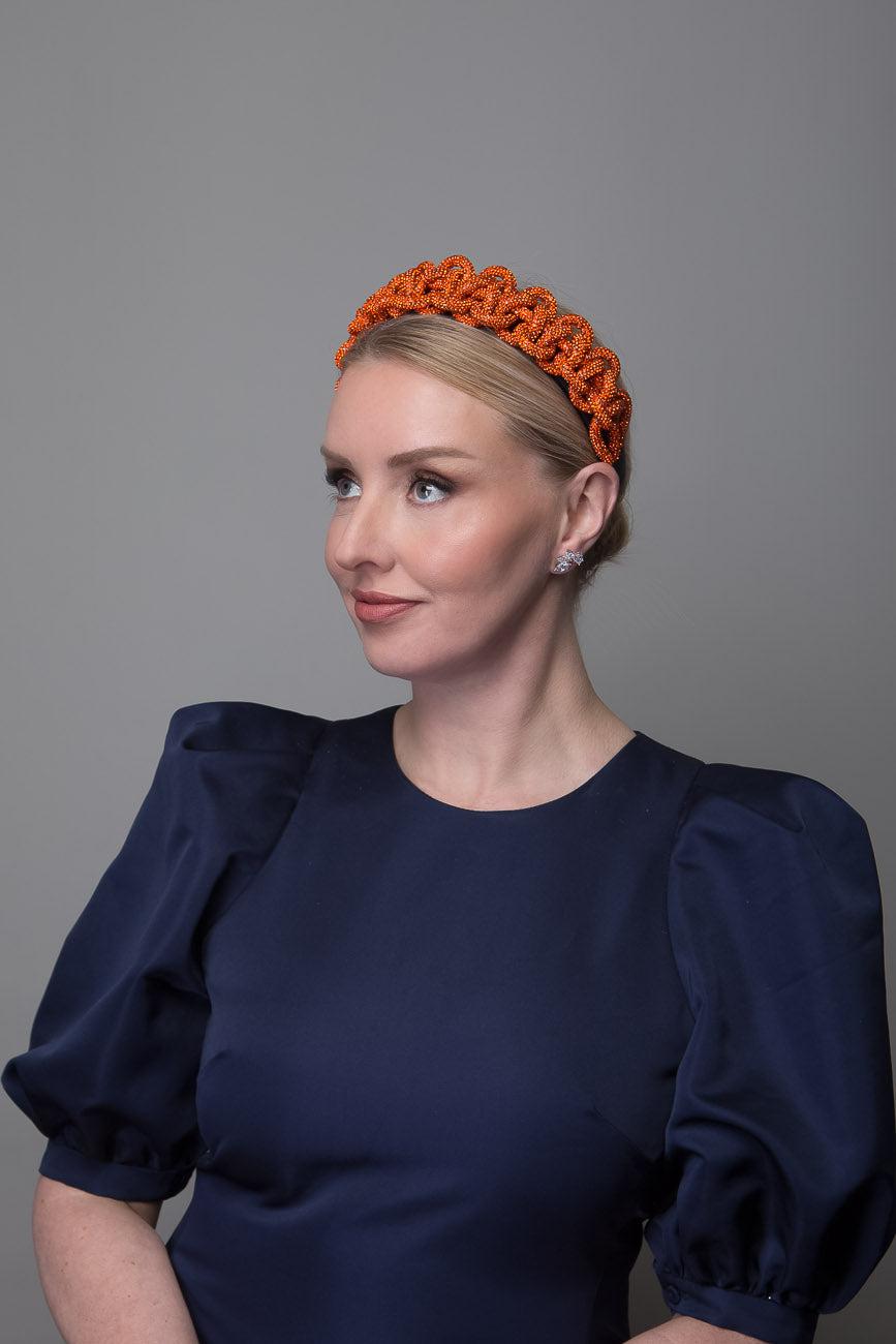 Wide Braided Bling Headband