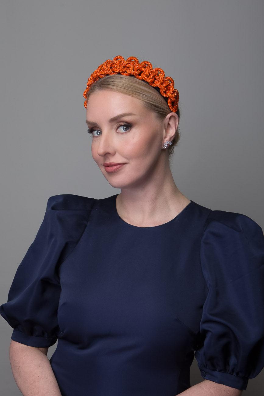 Wide Braided Bling Headband