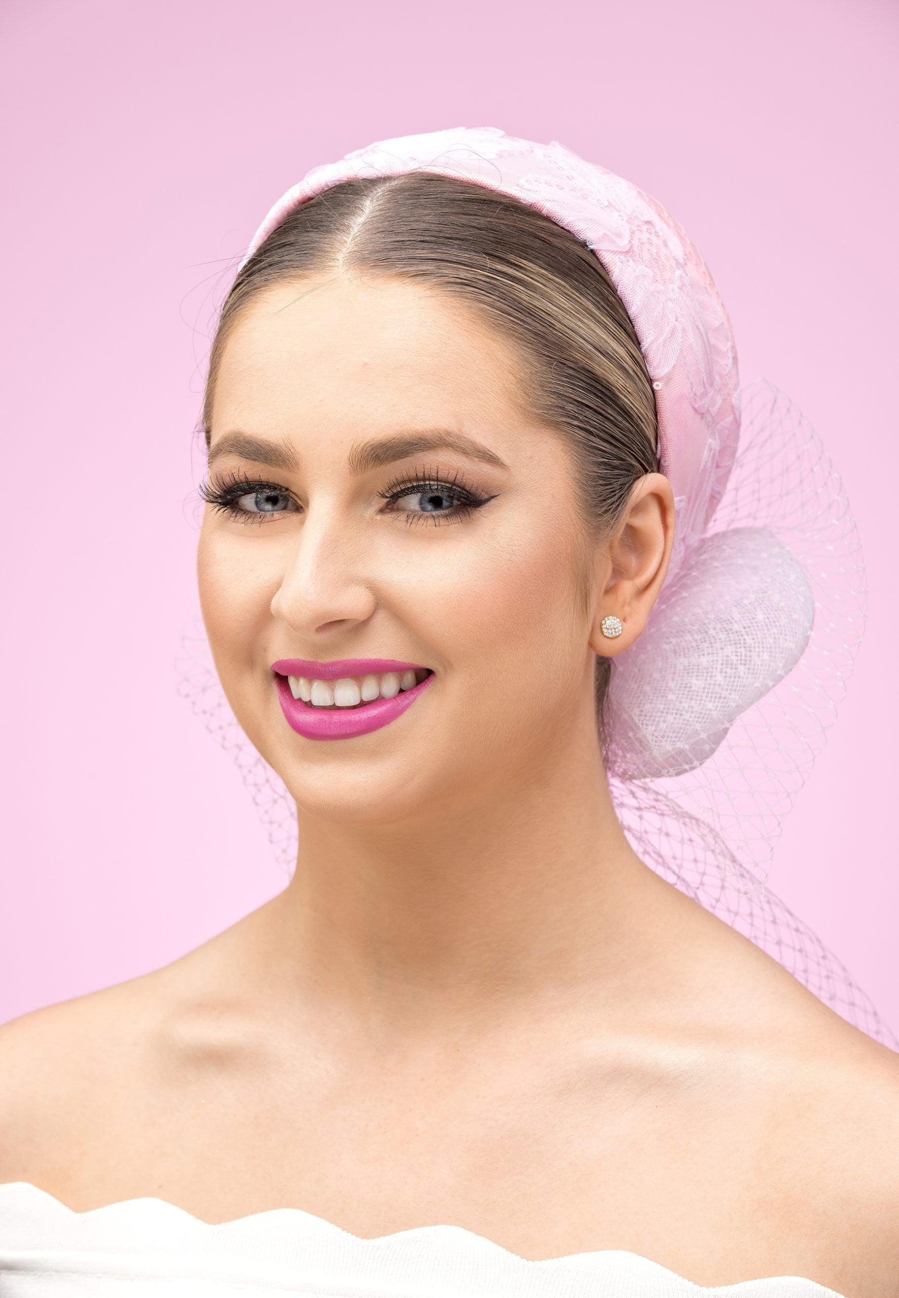 Pink Lace Rear Sitter