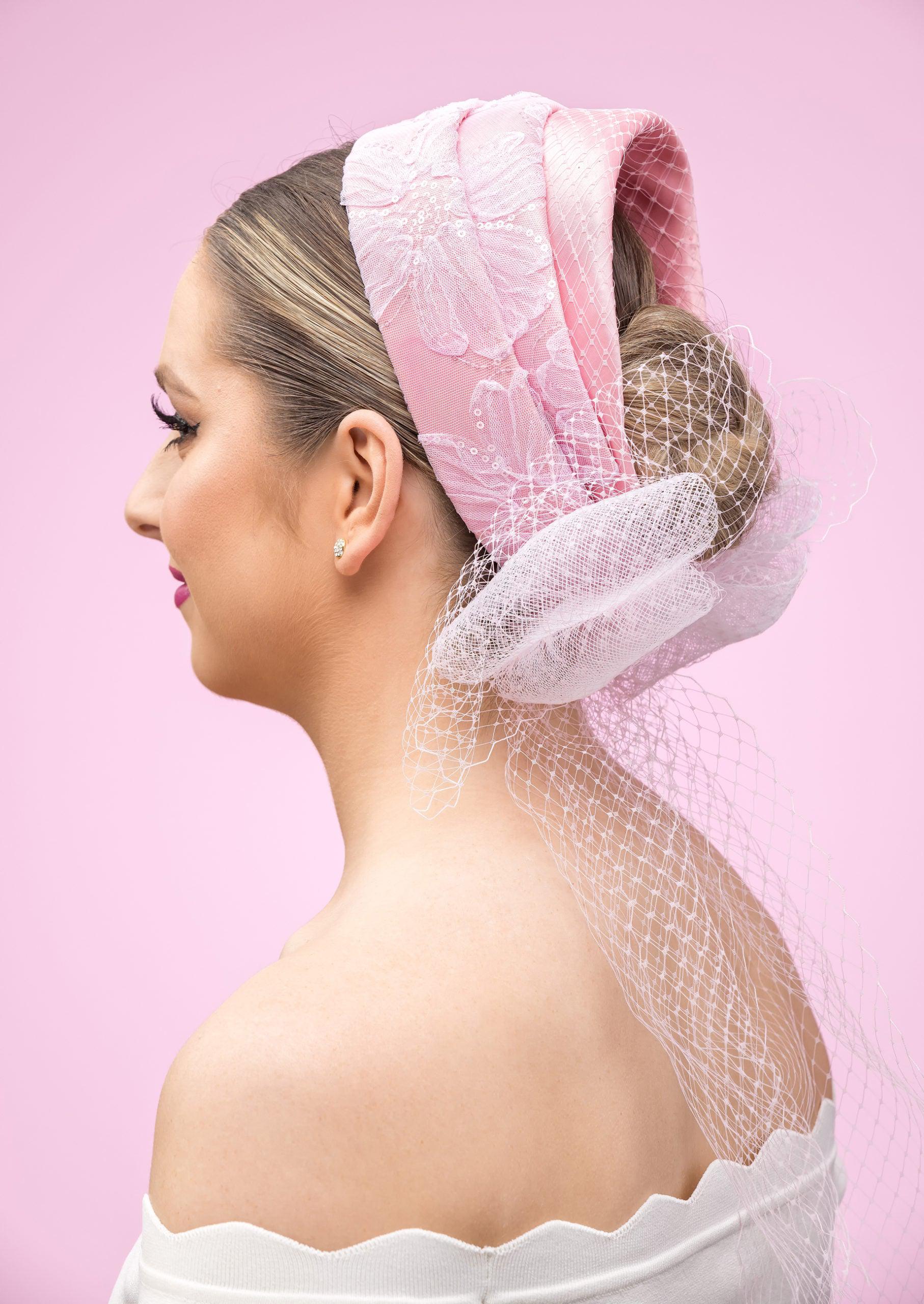 Pink Lace Rear Sitter