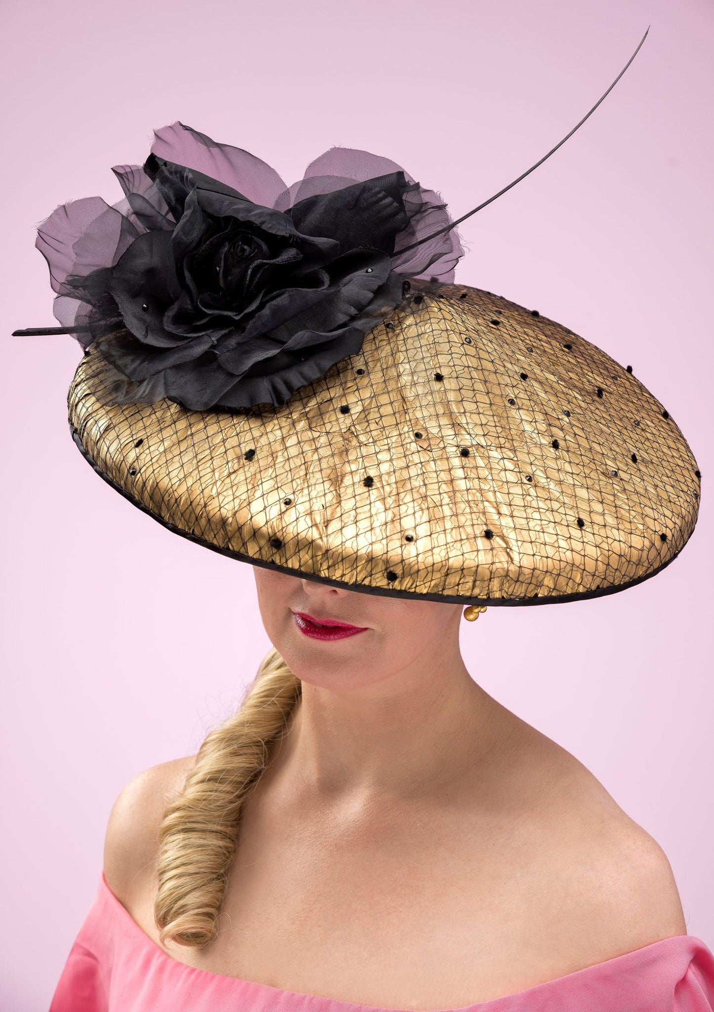 Gold Feather Dior Brim