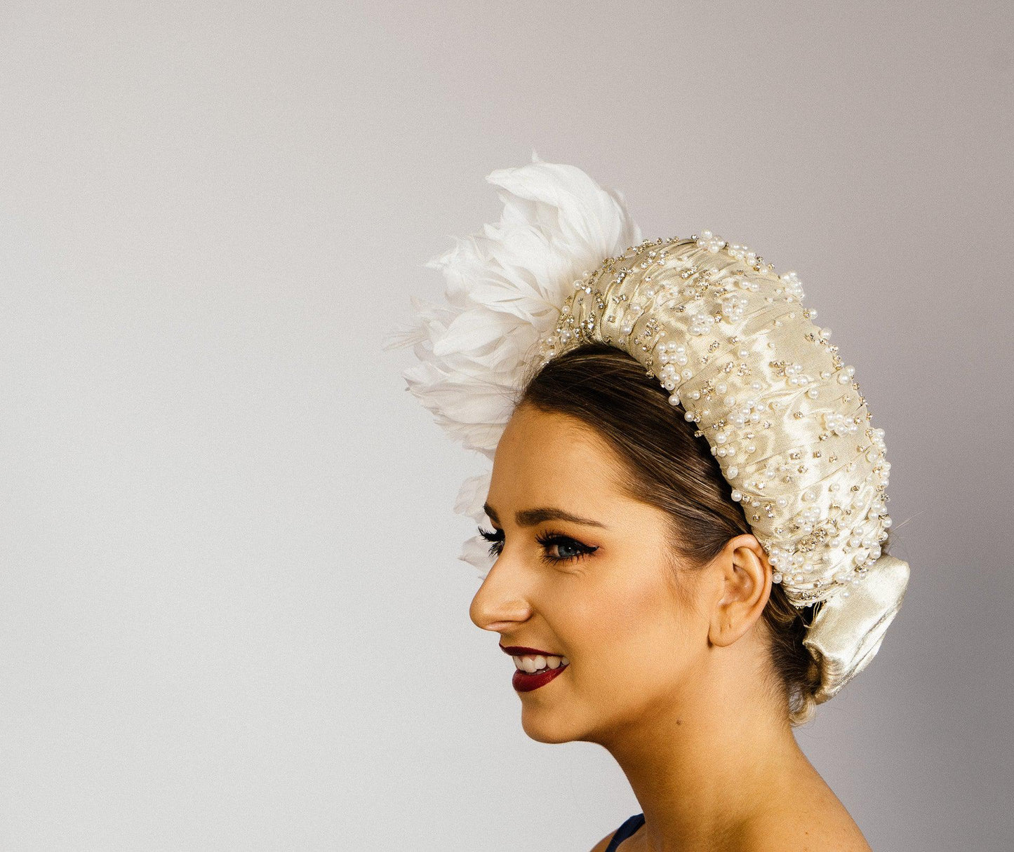 Cream Flower Halo Headband