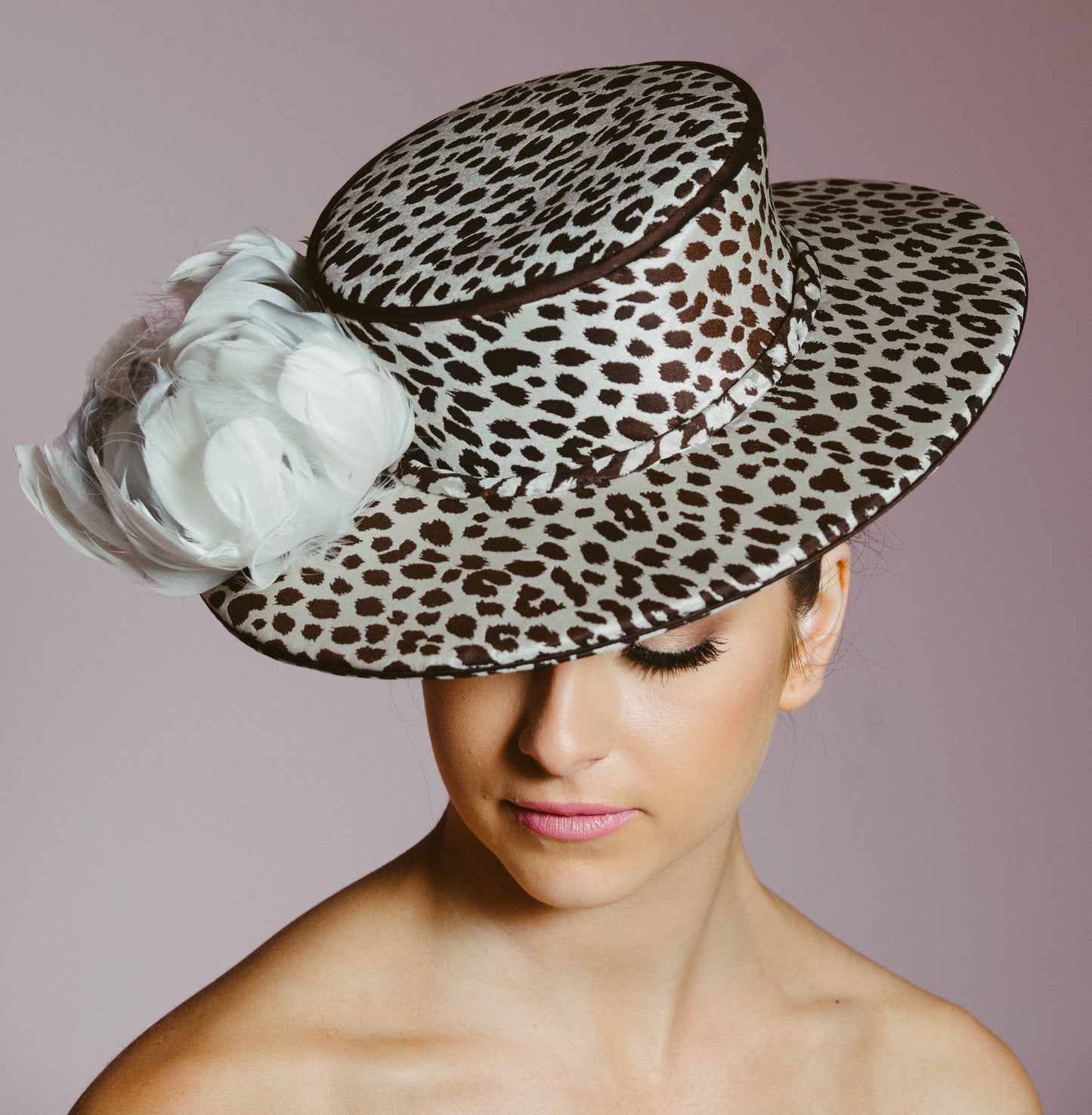 Leopard Silk Spanish Boater