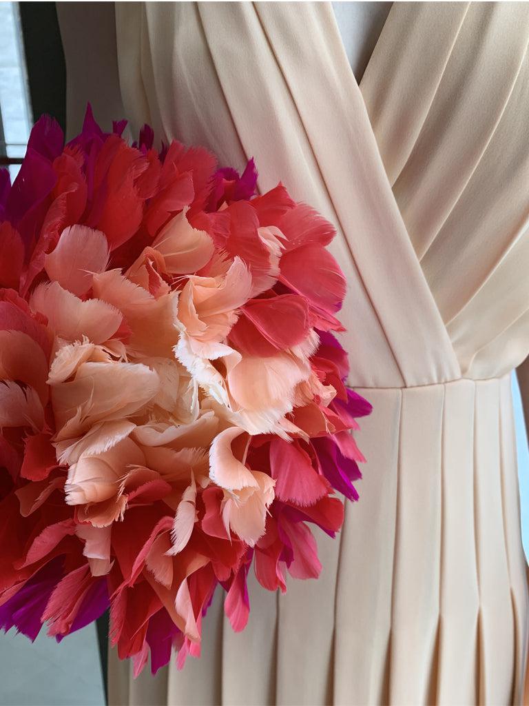 Feather Flower Fascinator-Folies