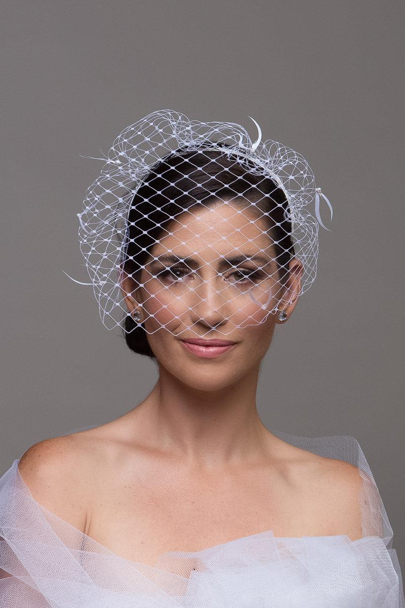 Bridal Headband Face Veil