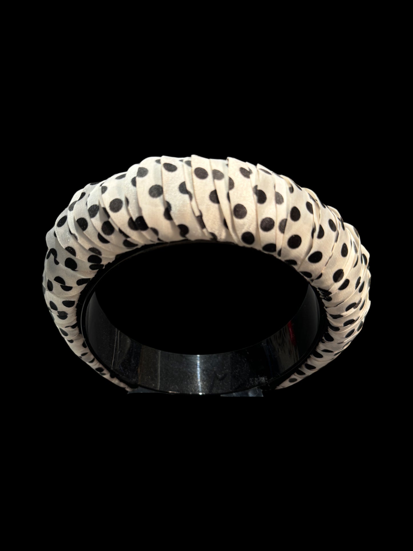 White Black Spot Headband