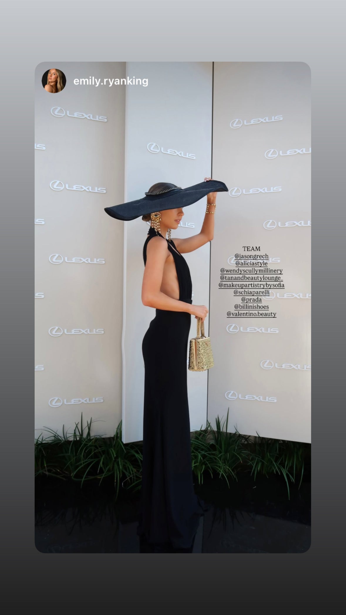 Black Large Brim Headpiece 2025- Derby Day