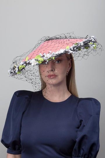 Wendy Scully Millinery Blue Floral.