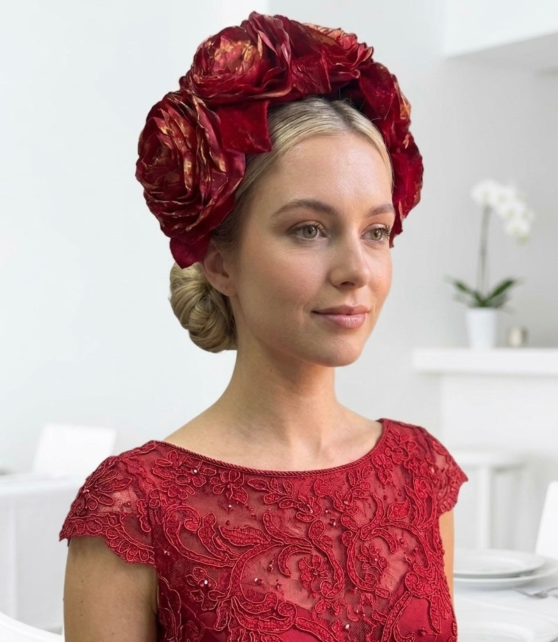 Red Flower Bandeau