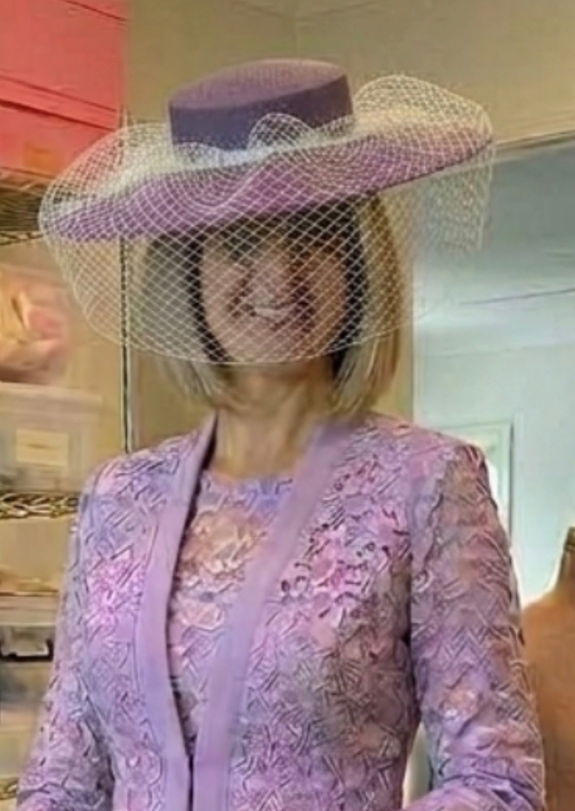 Purple Mauve Brimmed Hat