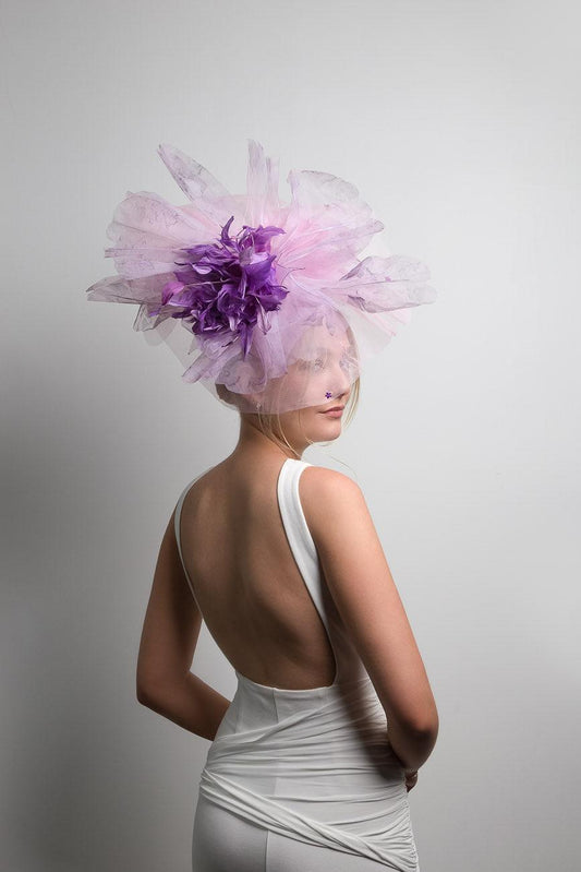 Lavender Tulle Fascinator