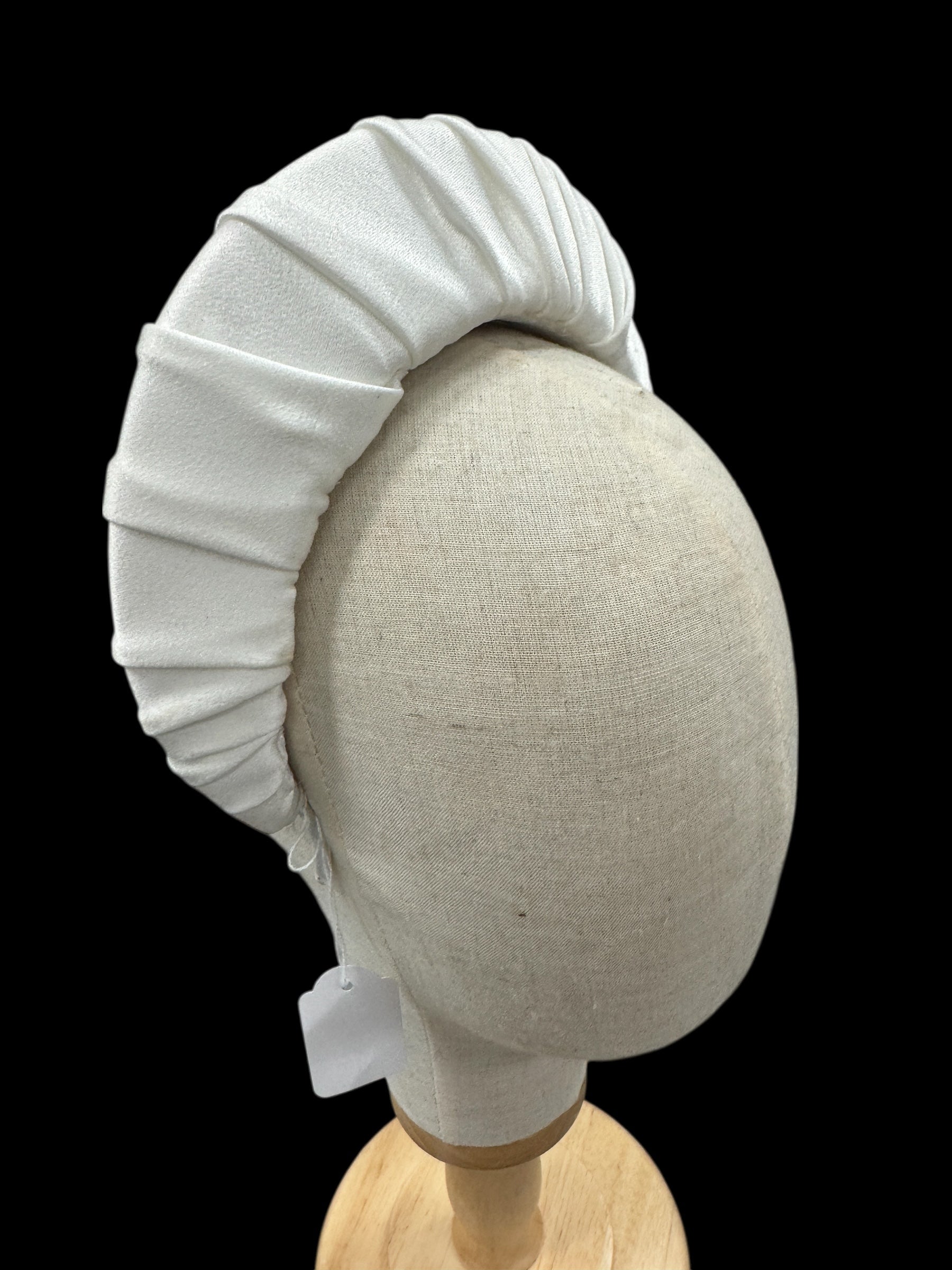 White Fabric Crown