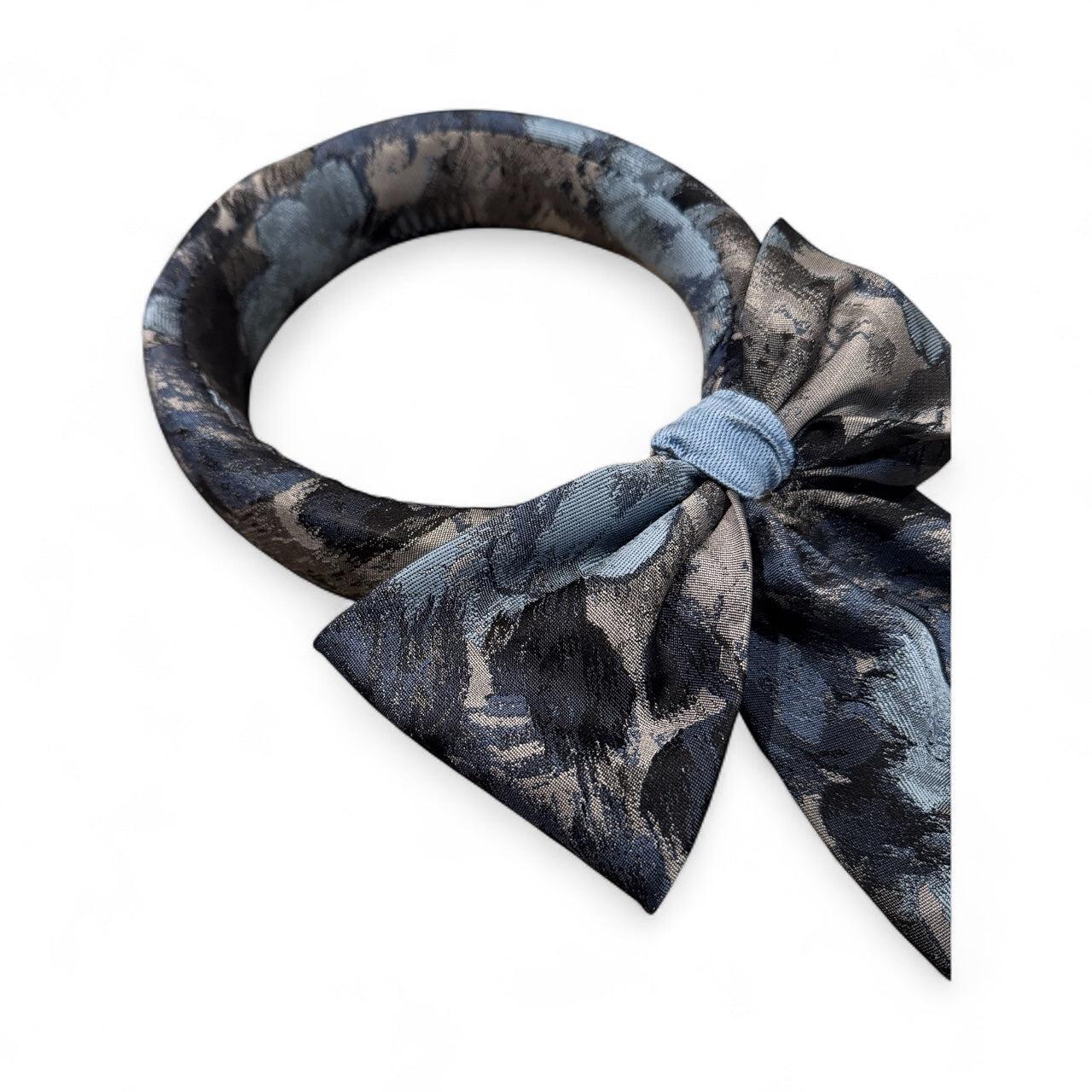 Blue Fabric Halo Ring Headpiece