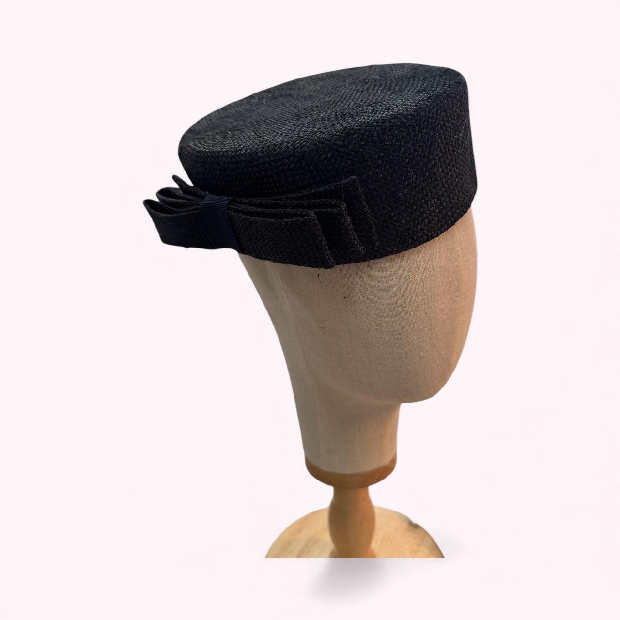 French Navy Straw Pillbox