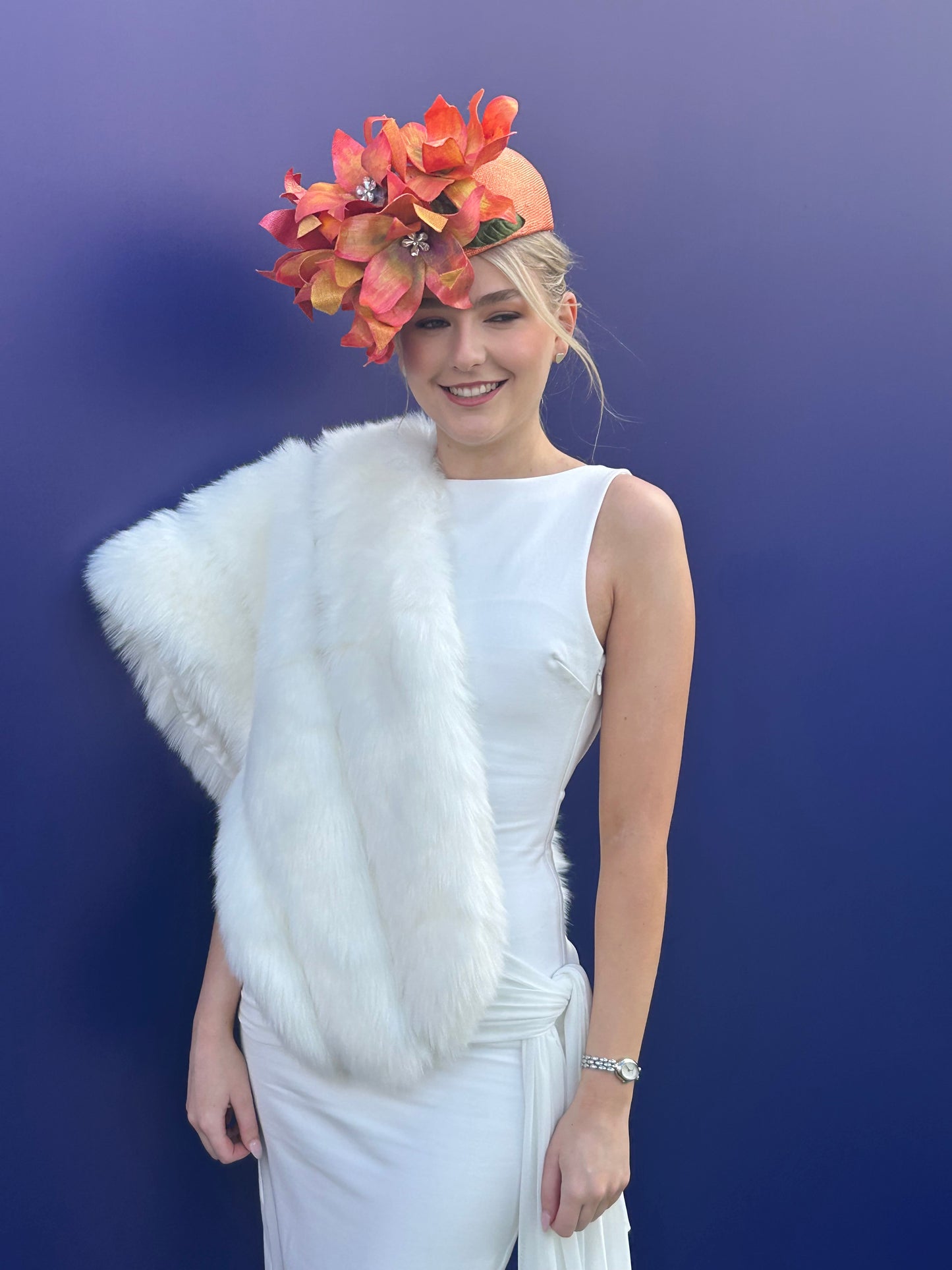 Orange Vintage Style Pillbox